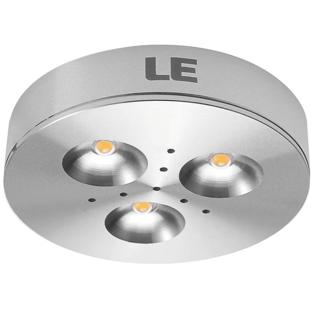 LEÂ Brightest LED Under Cabinet Lighting, Puck Lights, 12VDC, 25W Halogen Replac